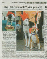 NN 14.11.2009: Das Christhündle wird gesucht